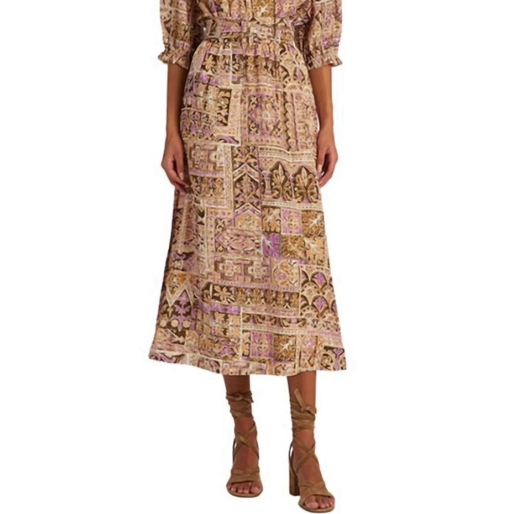 Marie Oliver Women's Estine Wrap Skirt In Amethyst Tile Size XS